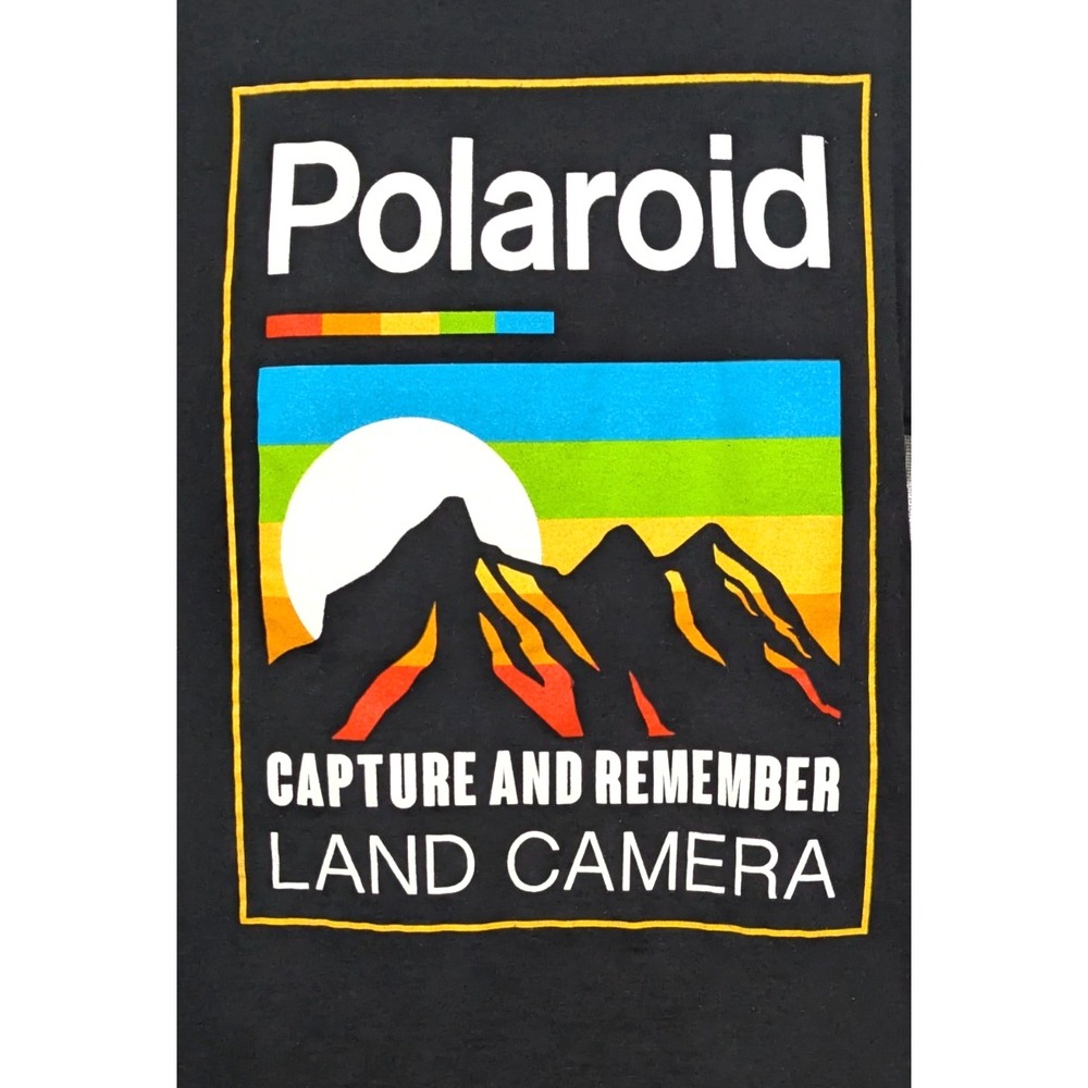 Polaroid Capture And Remember Land Camera Graphic T-Shirt Sz Small Slim 2020 - Picture 3 of 5